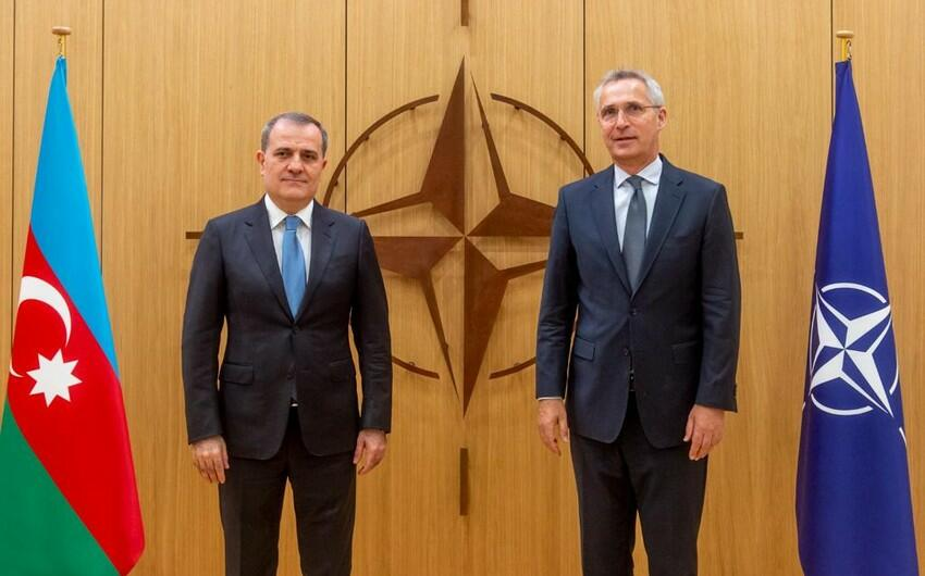 Bayramov NATO Baş katibi ilə regional məsələləri MÜZAKİRƏ ETDİ - FOTO