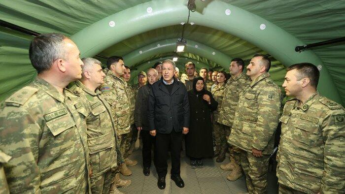 Akar Kahramanmaraşda Azərbaycan hərbi həkimlərini ziyarət etdi