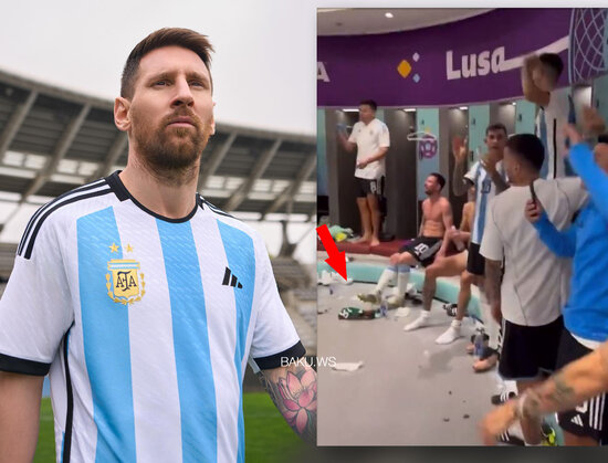 Messi Meksika bayrağı ilə döşəməni sildi, qəzəbə tuş gəldi - FOTO/VİDEO