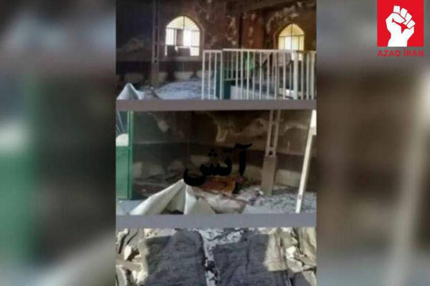 İranda iki ziyarətgah yandırıldı - FOTO