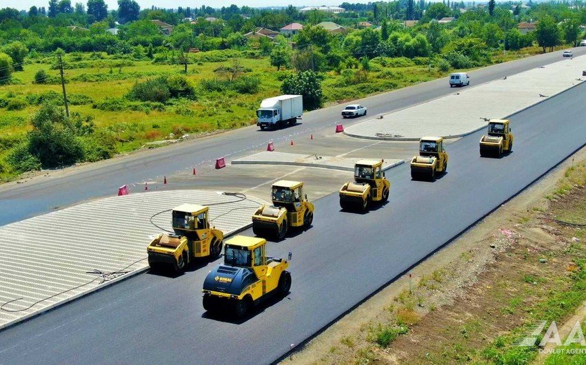 Bərdə-Ağdam avtomobil yolunun tikintisi işlərinin 88 %-i icra olunub