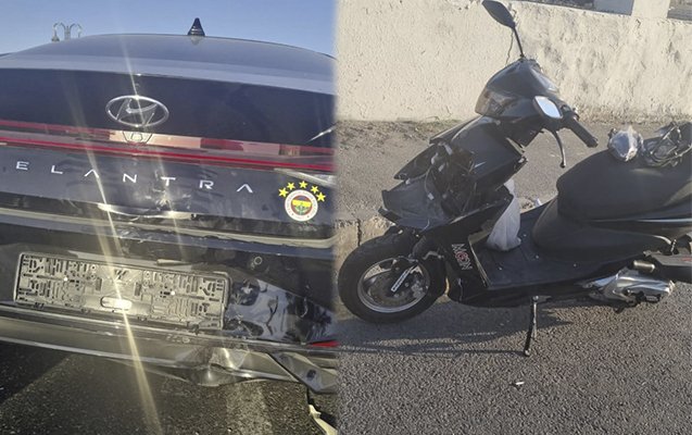 Yaşı 18-ə çatmayan moped sürücüsü qəza törətdi, pulu ödəyən yoxdur