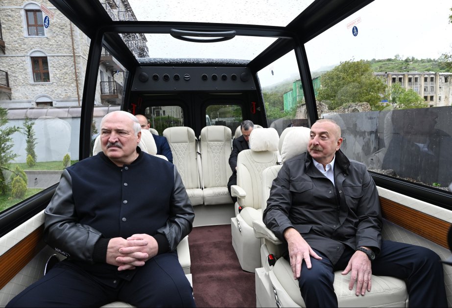 Prezident İlham Əliyev və Lukaşenko Şuşaya səfər ediblər